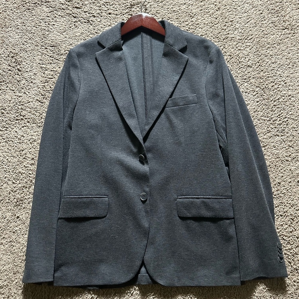 Mango Charcoal Men's Blazer